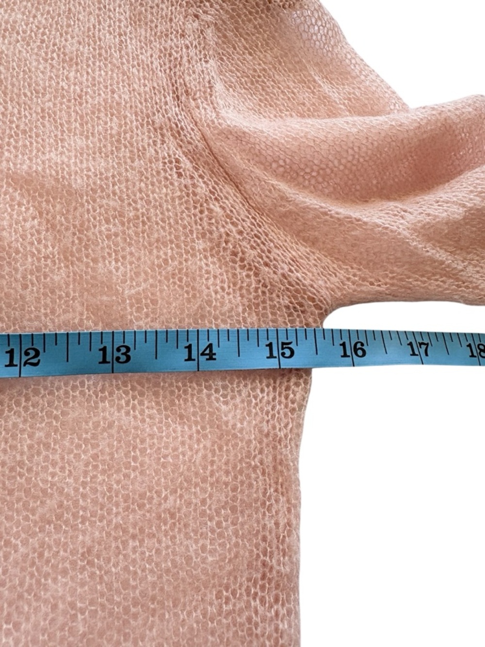 Dynamite Crewneck Mohair Sheer Granola Sweater Soft Goblin Pink Blush Sz Small - Picture 9 of 10